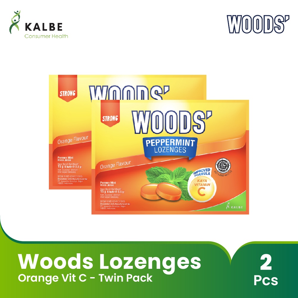 Woods Lozenges - Twin Pack - Permen Pelega Tengorokan