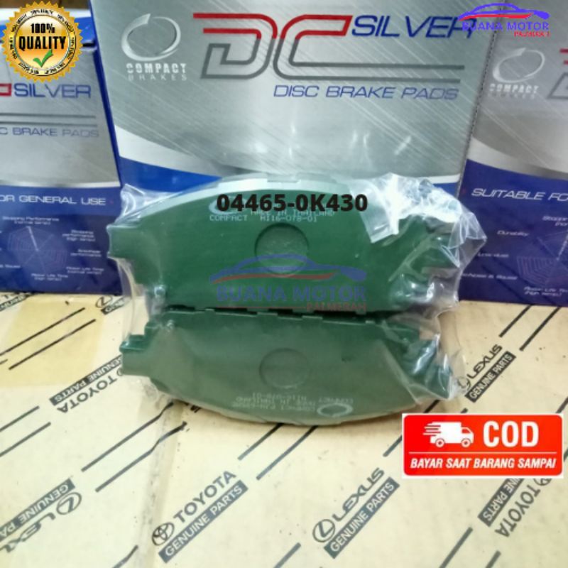 Brake Pad Kampas Rem Depan Innova Reborn 04465-0K430