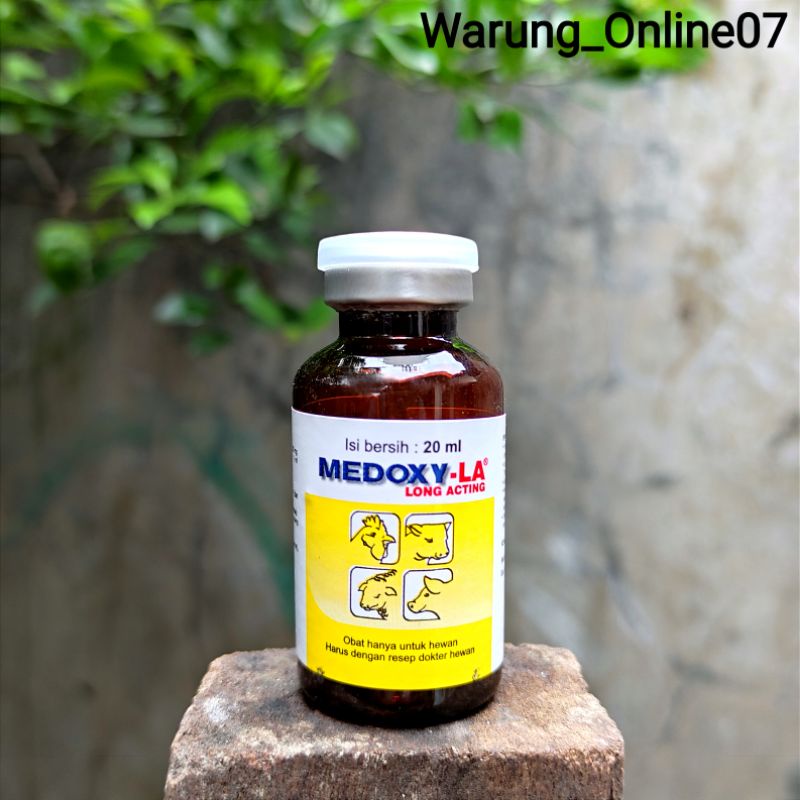 Medoxy LA & Medoxy L Inject 20ml Obat Injeksi Untuk Ayam Kucing Sapi Domba Kuda Sakit Snot Ngorok CR