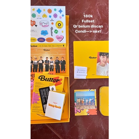 BTS ALBUM BUTTER MURAH SALE FULLSET RPC SUGA YOONGI