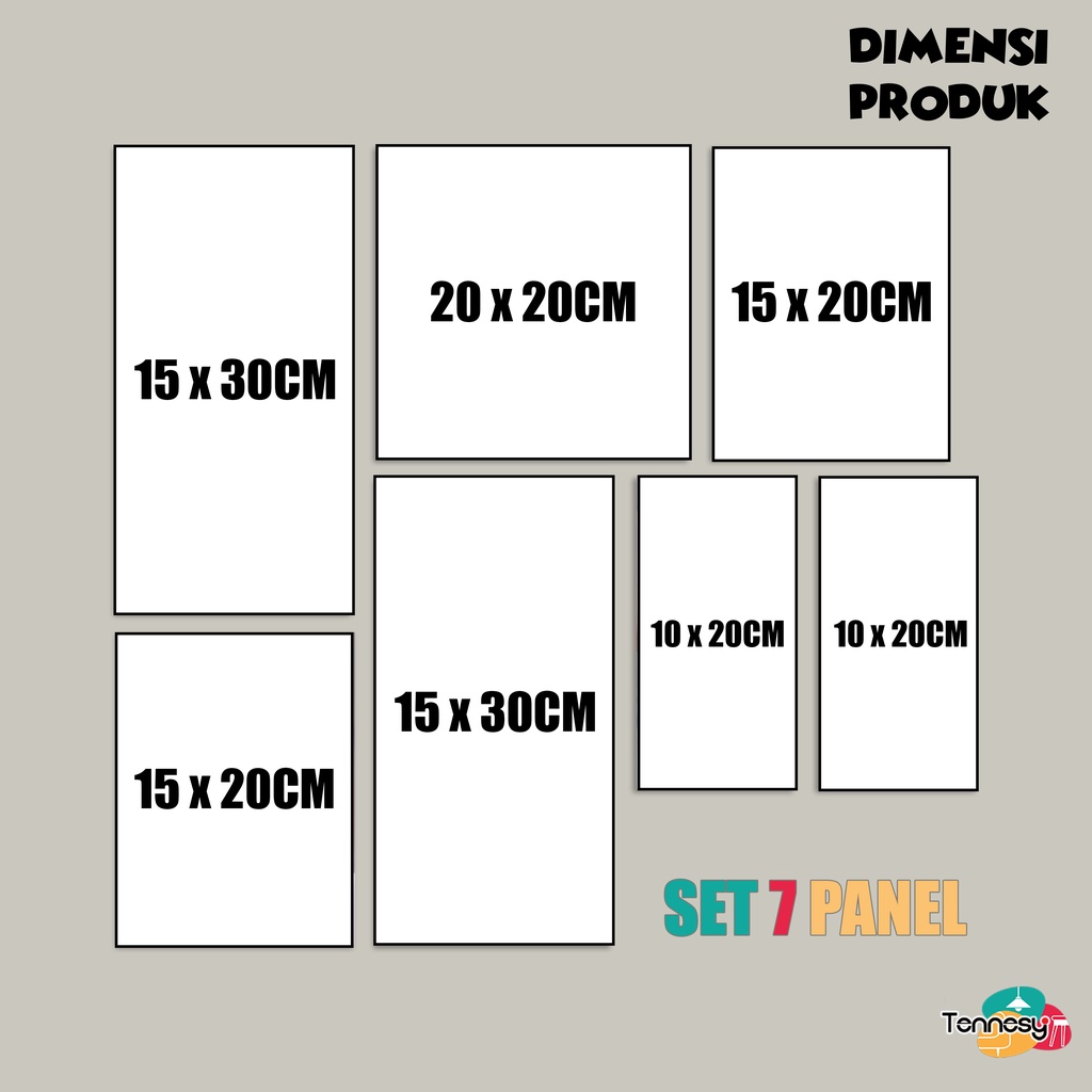 HIASAN DINDING BTS 1 SET 7 PANEL WALL DECOR DEKORASI KAMAR TIDUR KPOP KOREA