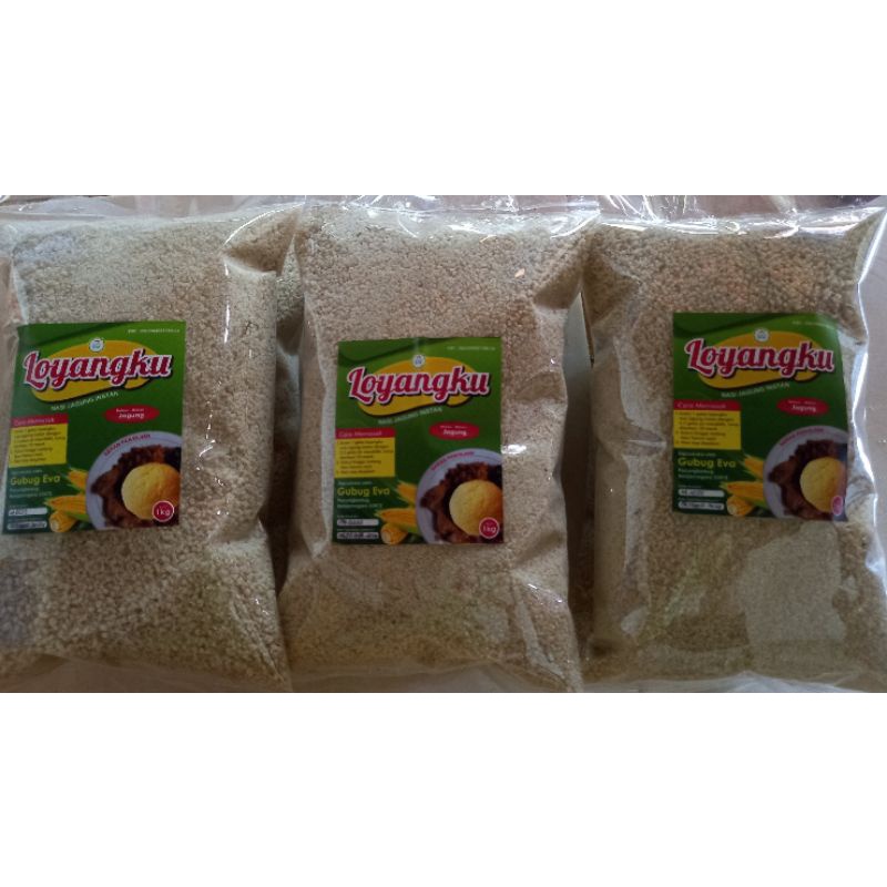 

Beras Jagung, Nasi Jagung, Loyangku Nasi Jagung Instan Putih 1 kg