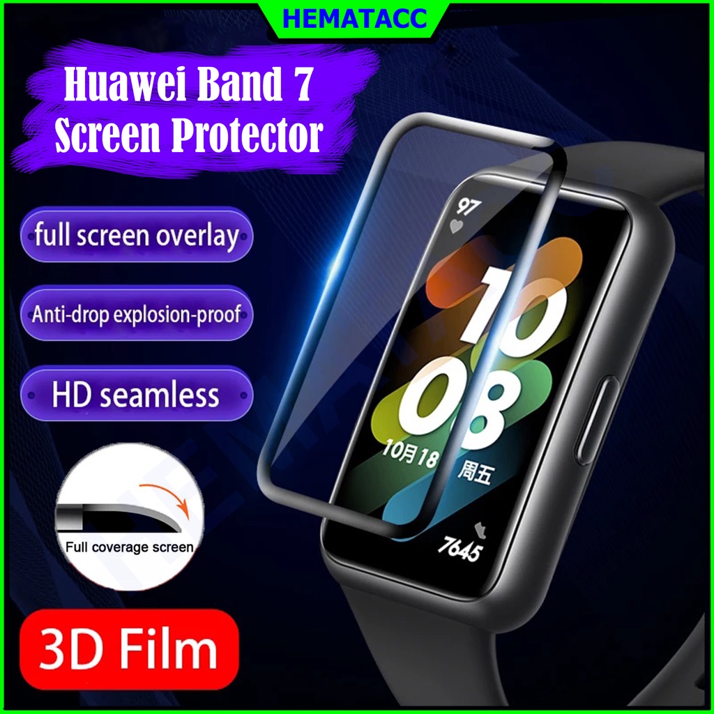 Anti Gores Huawei Band 6 / Huawei Band 7 / Honor Band 6 Curved 3D &amp; 2D Hydrogel Hematacc