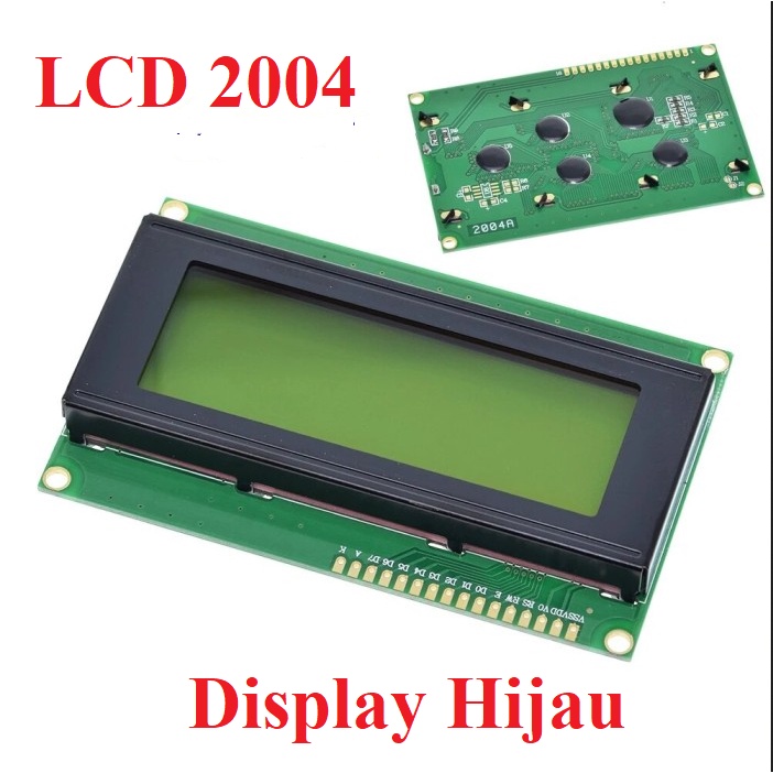 LCD karakter 2004 4X20 20x4 20 x 4 2004 20*4 Display BACKLIGHT Hijau Kuning Green Yellow