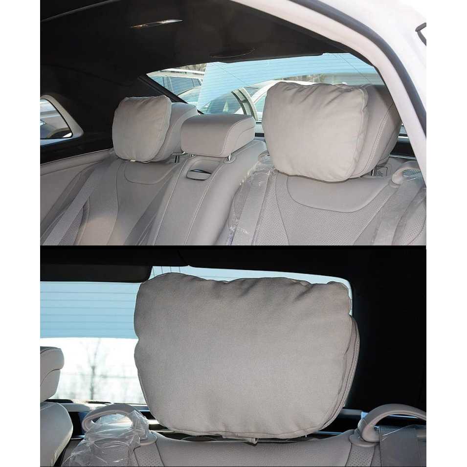 Bantal Leher Kursi Mobil Ergonomis Neck Pillow Headrest / Sandaran kepala - M5