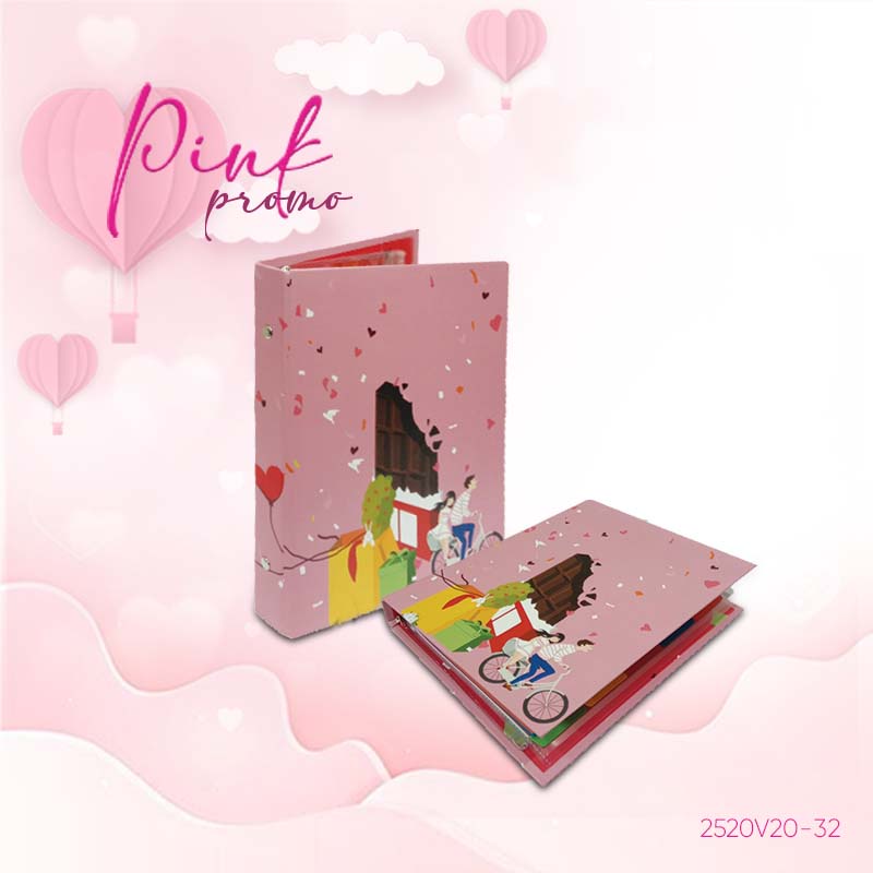 

Bambi Binder Note A5 Type 20 Ring Edisi Valentine Pastel Red Original