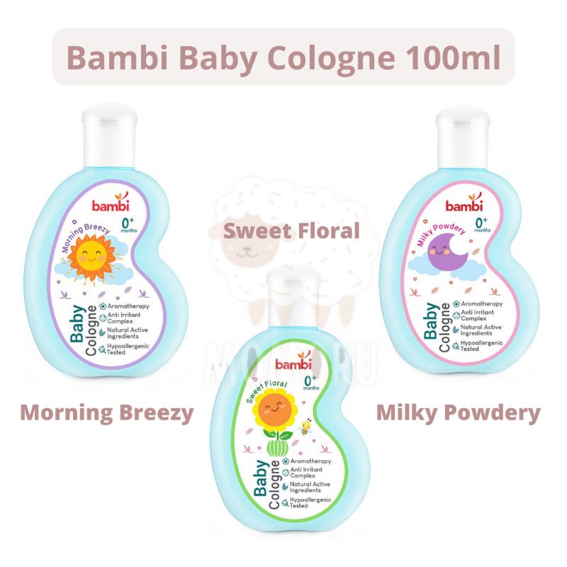 Bambi Baby Cologne 100ml Parfum Bayi Minyak Wangi Bayi