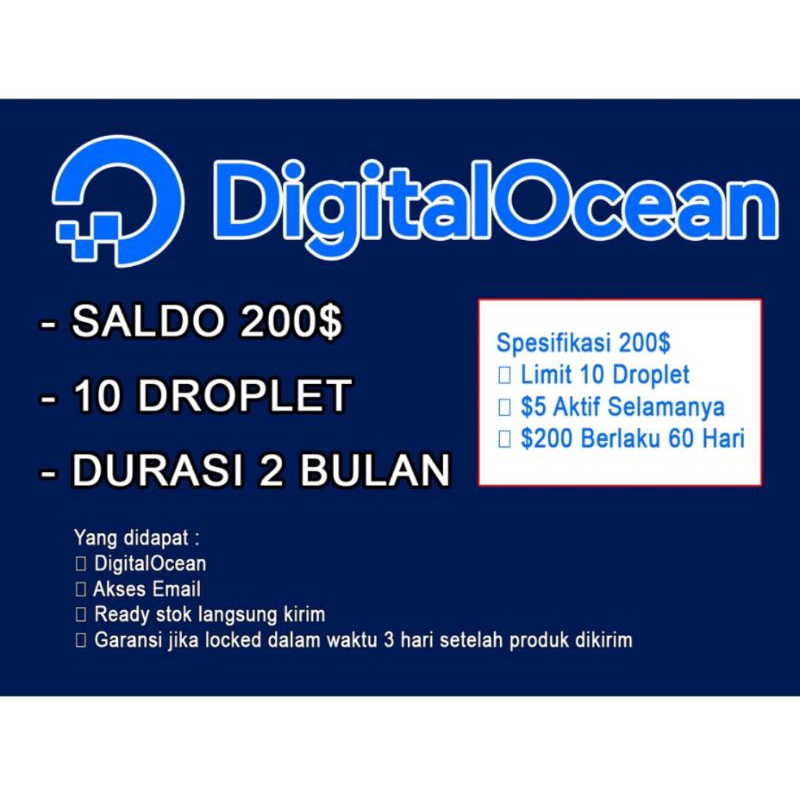 Digital Ocean Account 200$