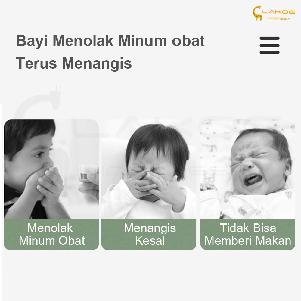 Pipet obat bayi medicine feeder Alat minum obat bayi