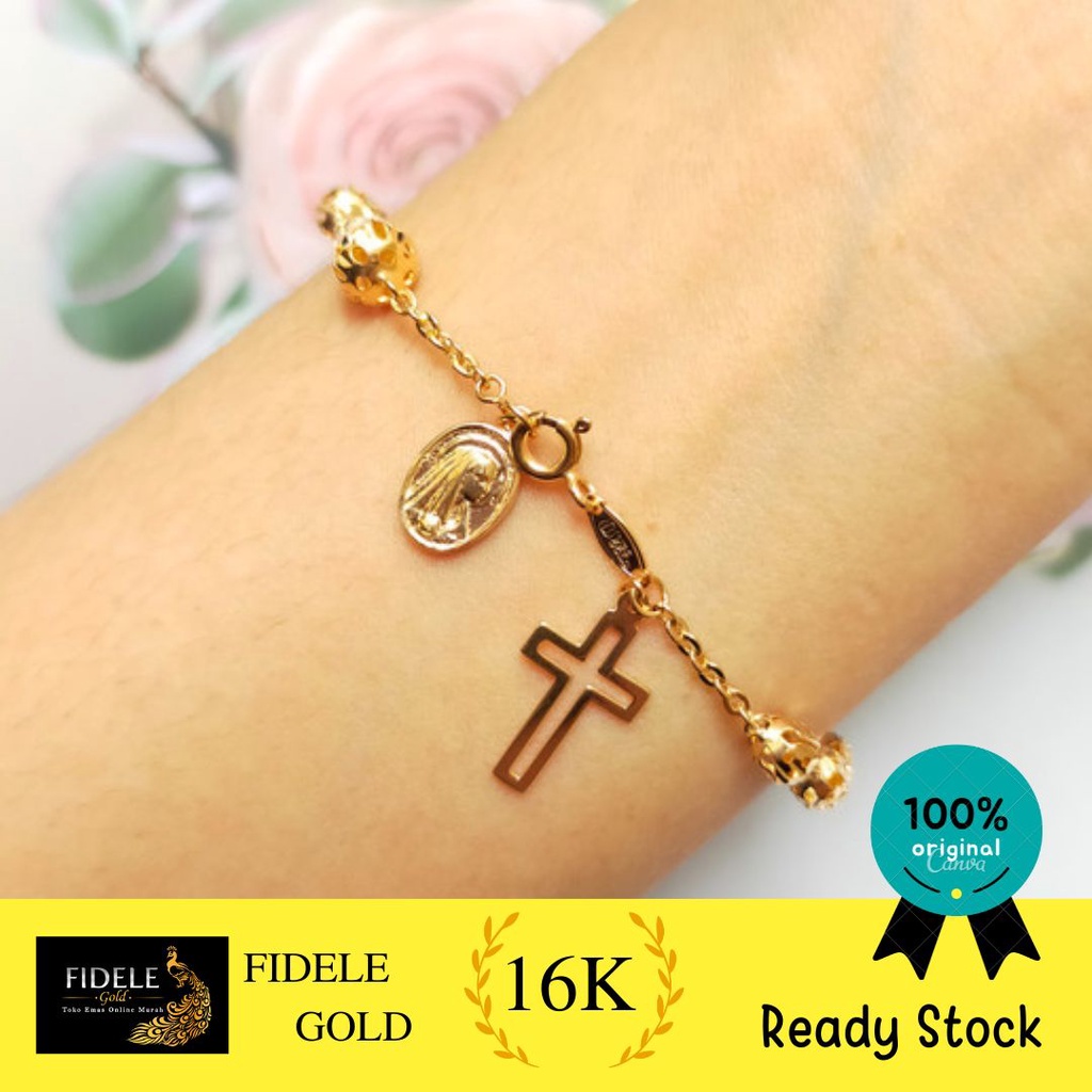 Jual Gelang Emas Asli Rosario 700 Toko Emas Surabaya UBS | Shopee Indonesia