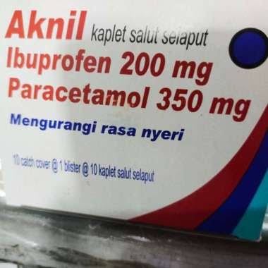 Aknil Kaplet Parasetamol Ibuprofen Pereda Nyeri dan Demam Strip ORIGINAL-BPOM