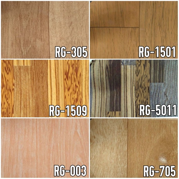 Lantai Karpet Lantai Vinyl Meteran Impor Korea 0.55 Mm - Motif Kayu, Pasir