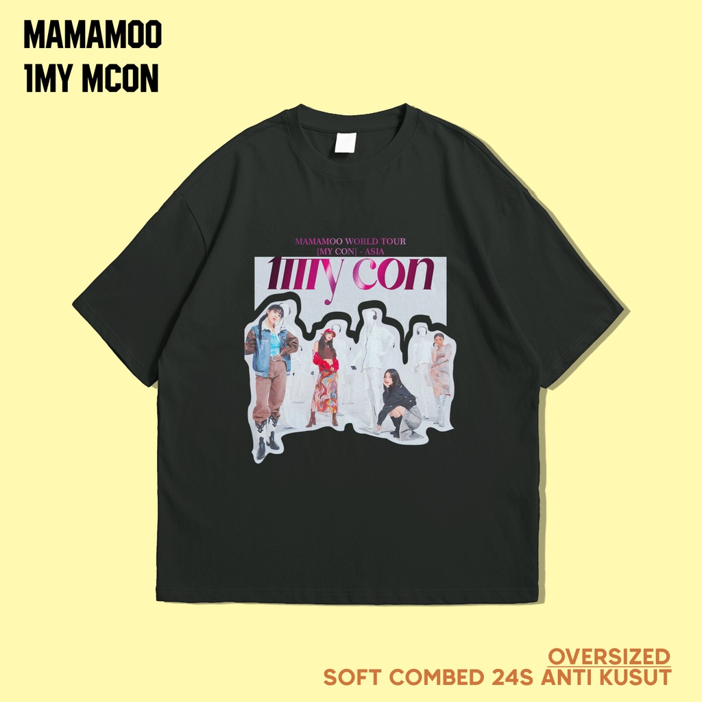 Kaos kpop MAMAMOO 1 MY CON JAKARTA WORLD TOUR Cotton Combed 24s Premium oversize unisex