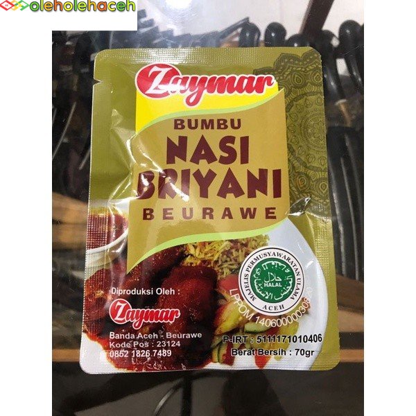 

Bumbu nasi biryani/bumbu masak instan nasi briyani