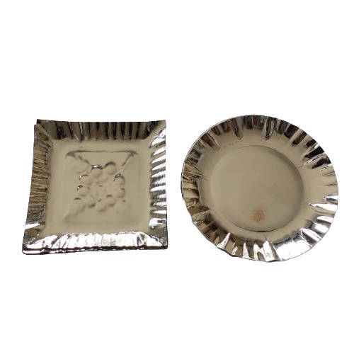 [120pcs] Piring Kue Kertas | Piring Kue Ulang Tahun | Piring Kertas Bulat | Piring Kertas Kotak