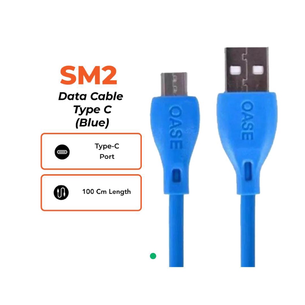 GARANSI 1 TAHUN || Oase Data Cable Type-C SM2 || USB || Kabel Data || Charger || Mikro/Type-C || COD