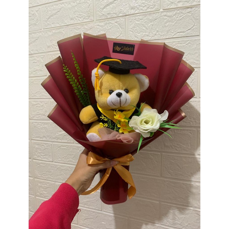 Bouket Boneka Wisuda Mini | Bouket Bunga | Premium Mini | Buket Premium Mini