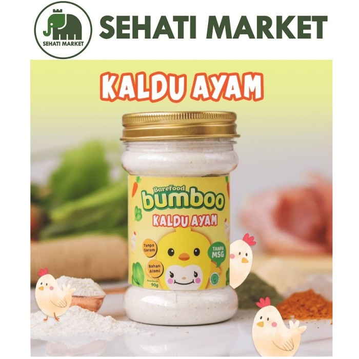 

BAREFOOD BUMBOO BUMBU KALDU ASLI MPASI AYAM JAMUR KEJU BUBUK TANPA MSG - Kaldu Ayam 90g