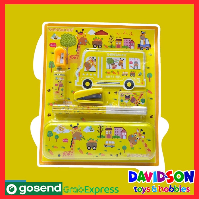 

Terlaris ✨ -STATIONERY SET SHENGMA / PAKET ALAT TULIS SM-8856 - Kuning- 2.1.23