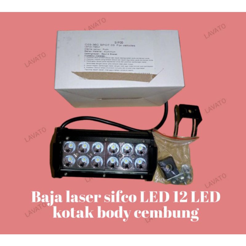 Baja Laser Sifco LED 12 LED Kotak Body Cembung