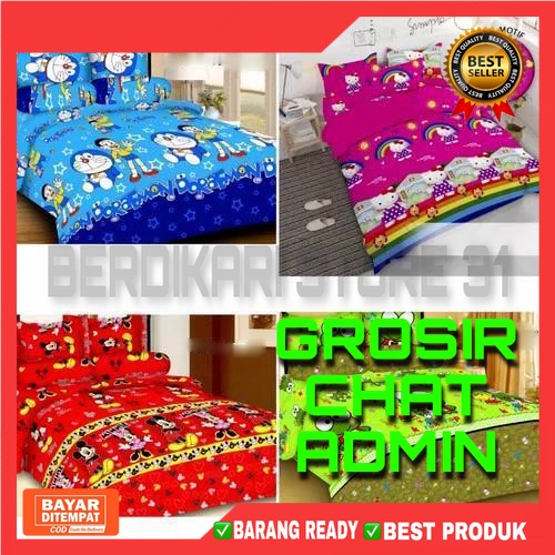 [BS] SPREI HOMEMADE KARAKTER BOLA (TANPA SARUNG BANTAL DAN GULING)