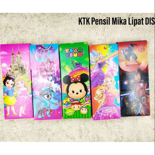 

Kotak Pensil Mika Murah Lipat Motif Disney