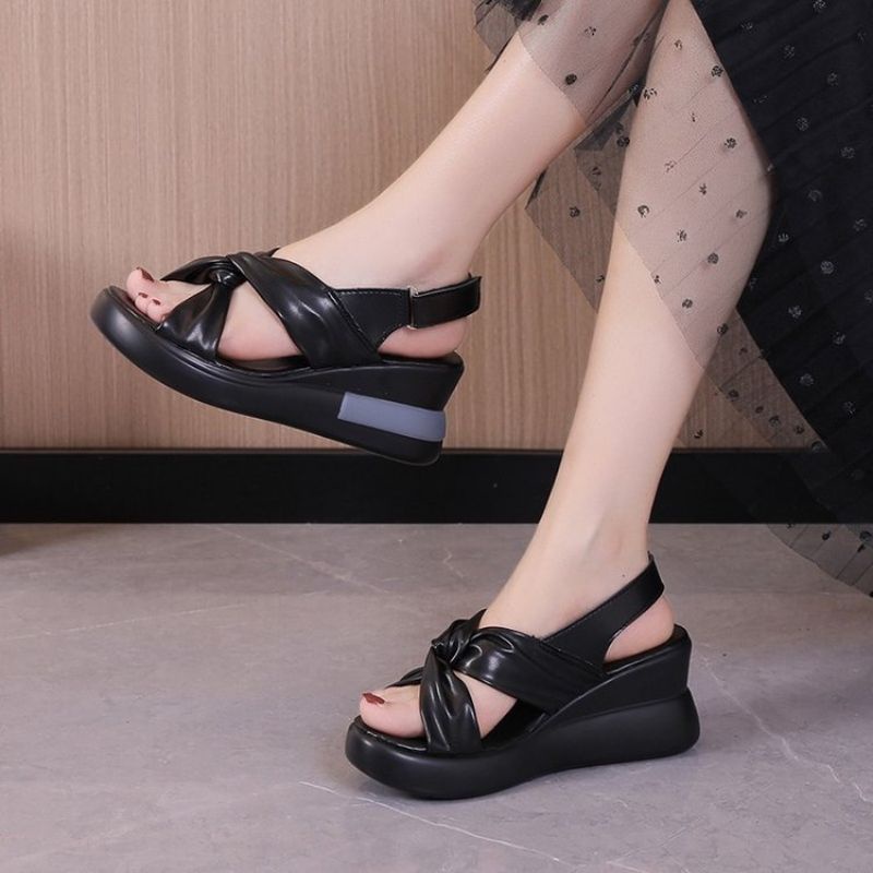 NFM1113 - Sandal Wedges Fashion Wanita Import