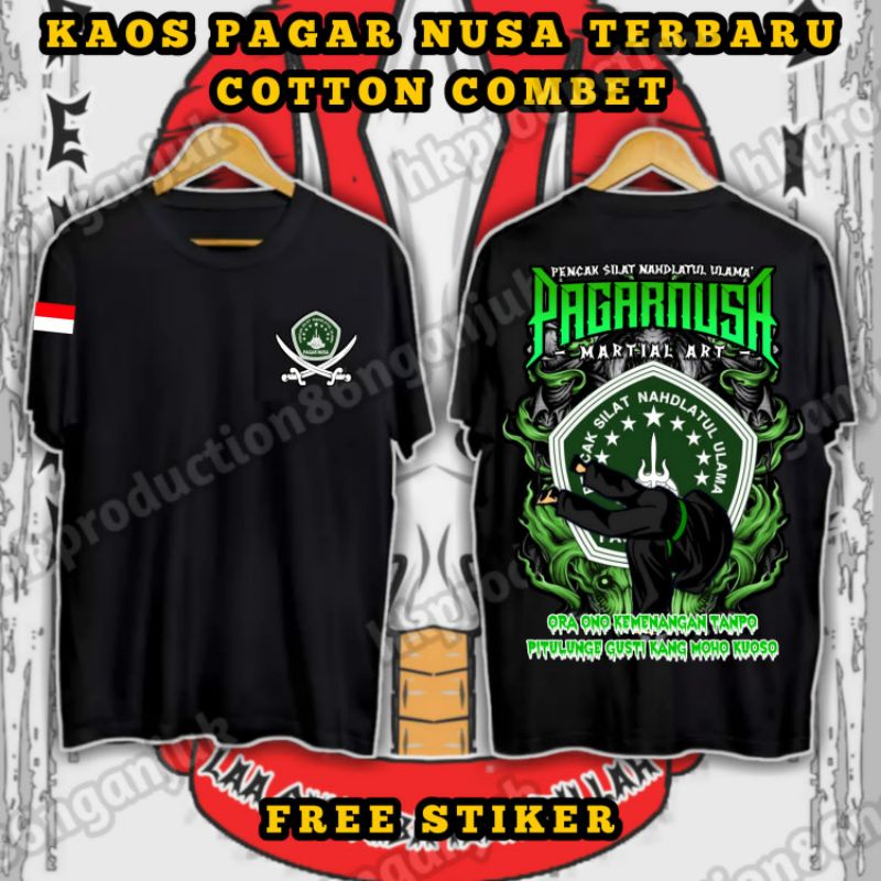 kaos pagar Nusa distro / kaos distro pagar Nusa terbaru keren murah cotton combet