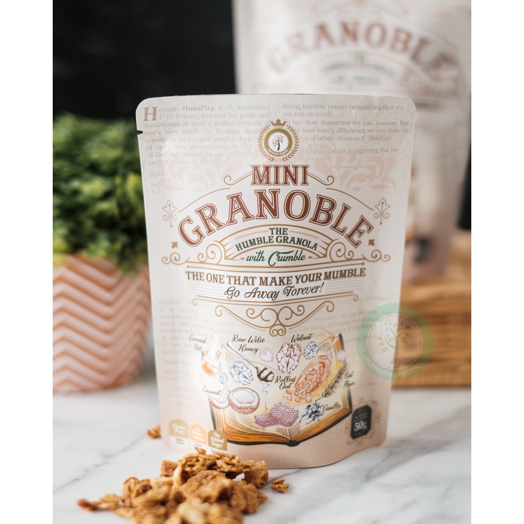 

MINI GRANOBLE - THE HUMBLE GRANOLA WITH CRUMBLE 50GR