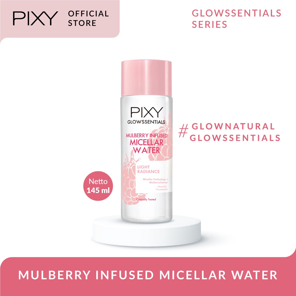 PIXY Glowssentials Mulberry Infused Micellar Water - 145ml