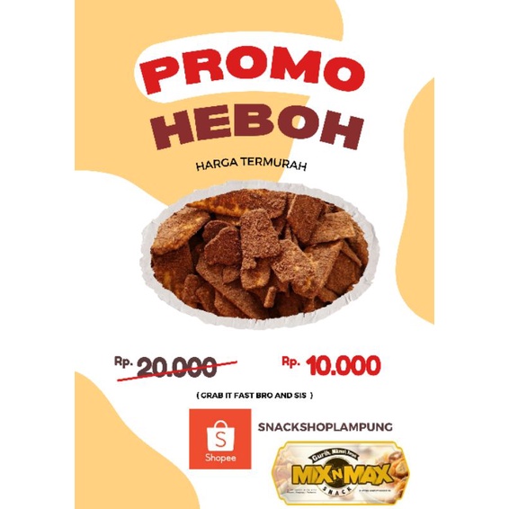 100gr TERMURAH SMALL MIXMAX KERIPIK PISANG KEPOK LAMPUNG ANEKA RASA COKLAT DAN MAKARONI