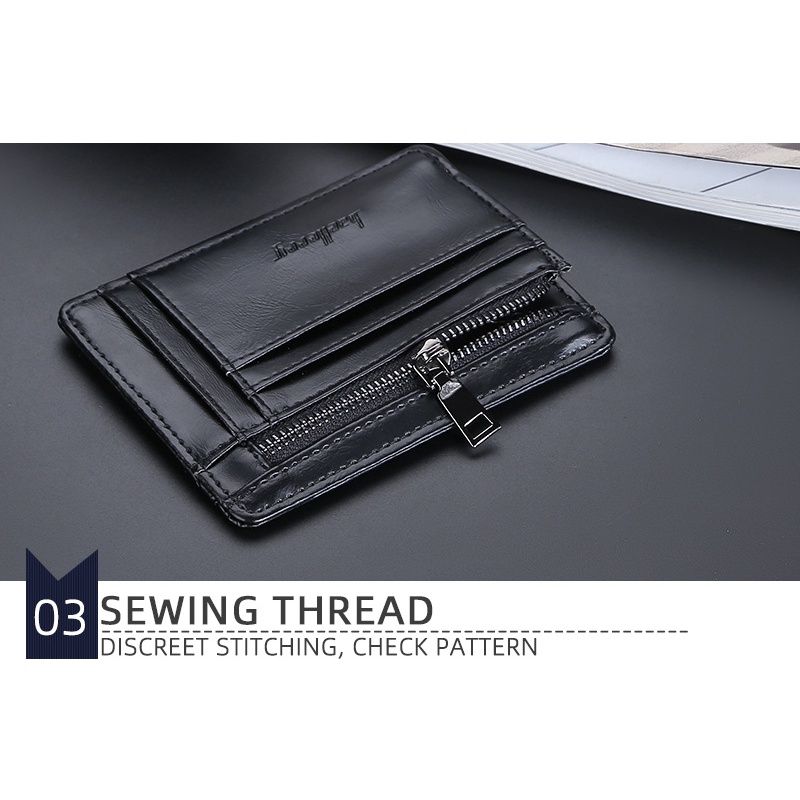 Dompet Kartu Card Holder Bahan Kulit PU Premium BAELLERRY BLY063
