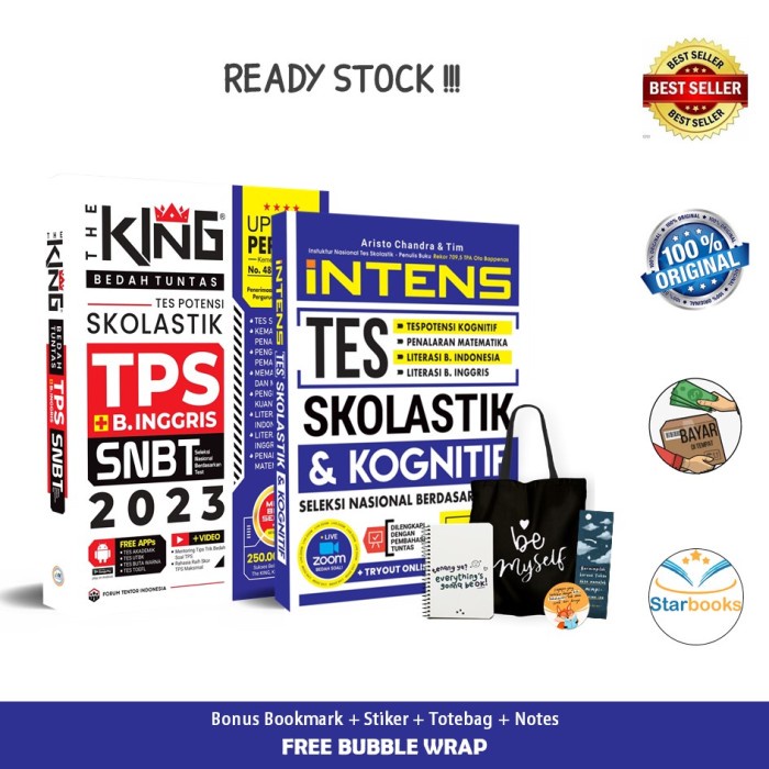 

BUKU TPS SNBT 2023 INTENST MATERI TES SKOLASTIK & KOGNITIF - FORUM