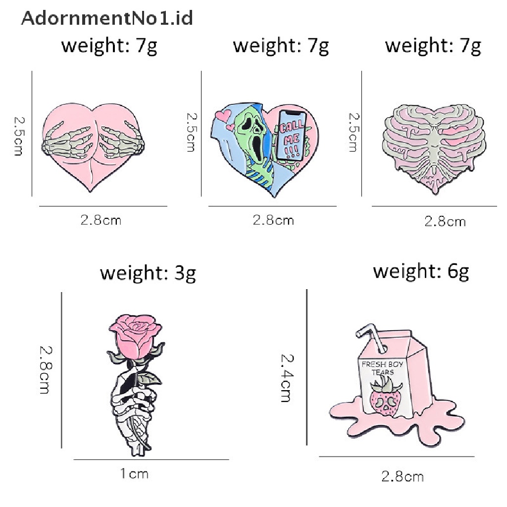 [AdornmentNo1] Pink Punk Enamel Pin Custom Rib Cage Skeleton Hati Hug Call Me Bros Kerah Lencana Gothic Menyenangkan Perhiasan Hadiah Untuk Teman [ID]