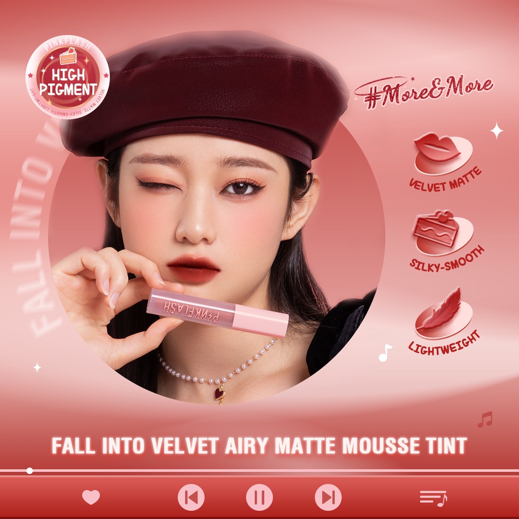 PINKFLASH Airy Matte Mousse Tint PF-LL08