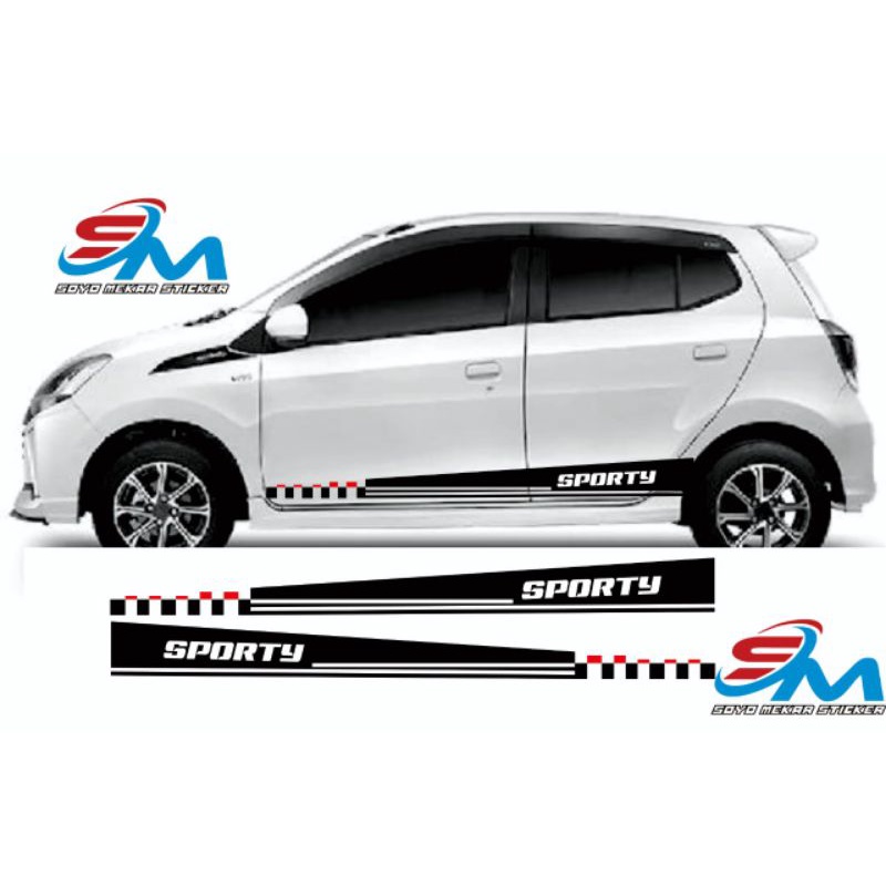 promo stiker mobil stiker cutting Lis body mobil calya Agya Avanza Xenia dll