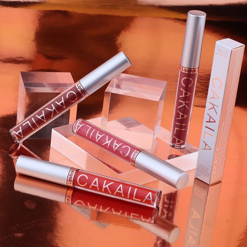 [PROMO COD] CAKAILA Lipstik LipCream Waterproof Lipstick Warna Cantik &amp; Tahan Lama