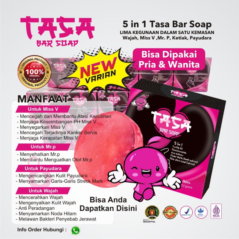 SABUN MISS TASA TERBARU DENGAN 5 MANFAAT DALAM 1 SABUN