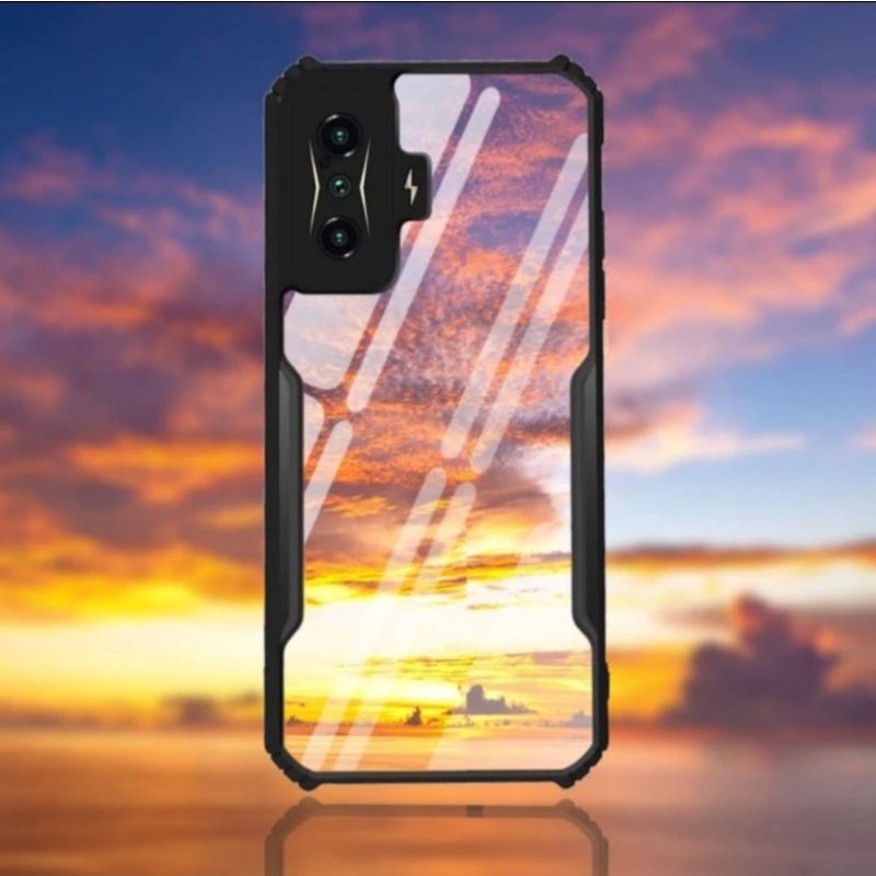 Case Xiaomi Poco F4 / F4 GT 5G Casing Bumper Fusion Anti Crack Shockproof Hard Hardcase Armor Hybrid