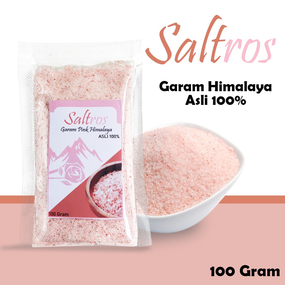 

Garam Himalaya / Salt Pink / Garam Pink Salt diet Sehat Himalaya Asli Saltros 100 Gram ORIGINAL