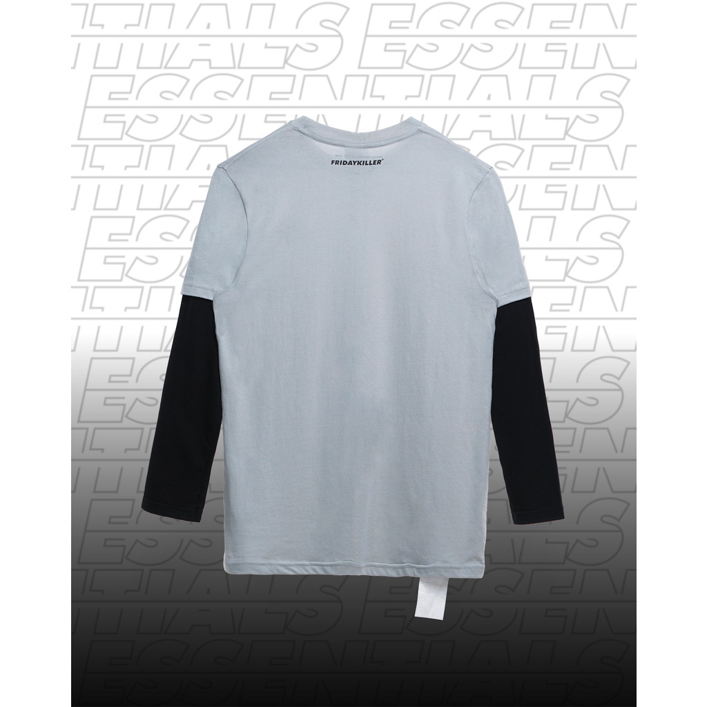 KAOS LENGAN PANJANG FRIDAY KILLER | BEET GREY LONG SLEEVE