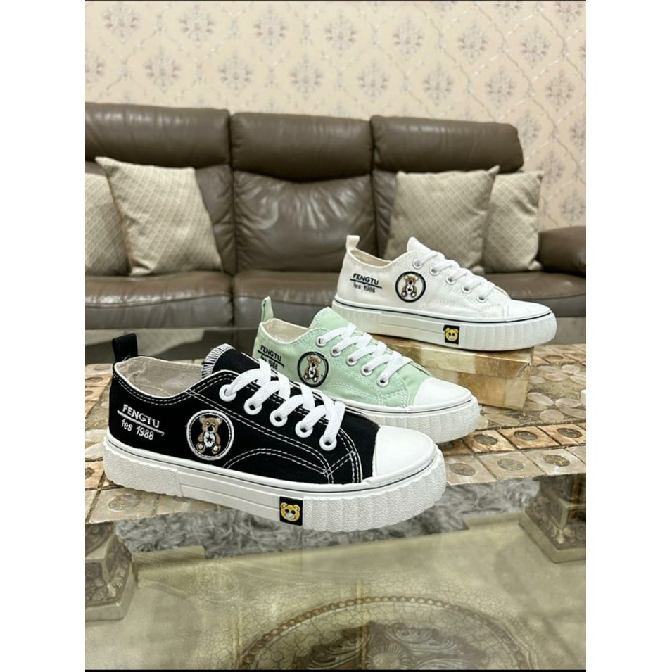 Sepatu Sneakers Wanita Kanvas Fng-tuu LOW Import