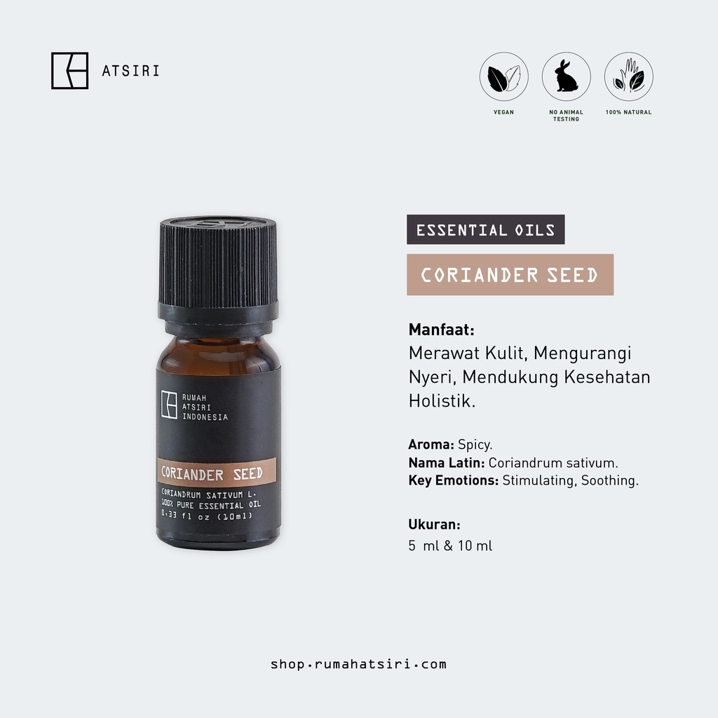 Coriander Seed Essential Oil - Rumah Atsiri