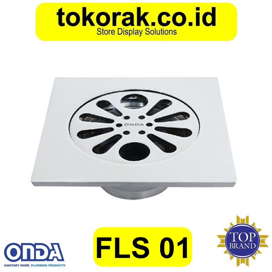 SARINGAN GOT FLS 01 ONDA FLOOR DRAIN LANTAI KAMAR MANDI WC 1 1/2&quot;