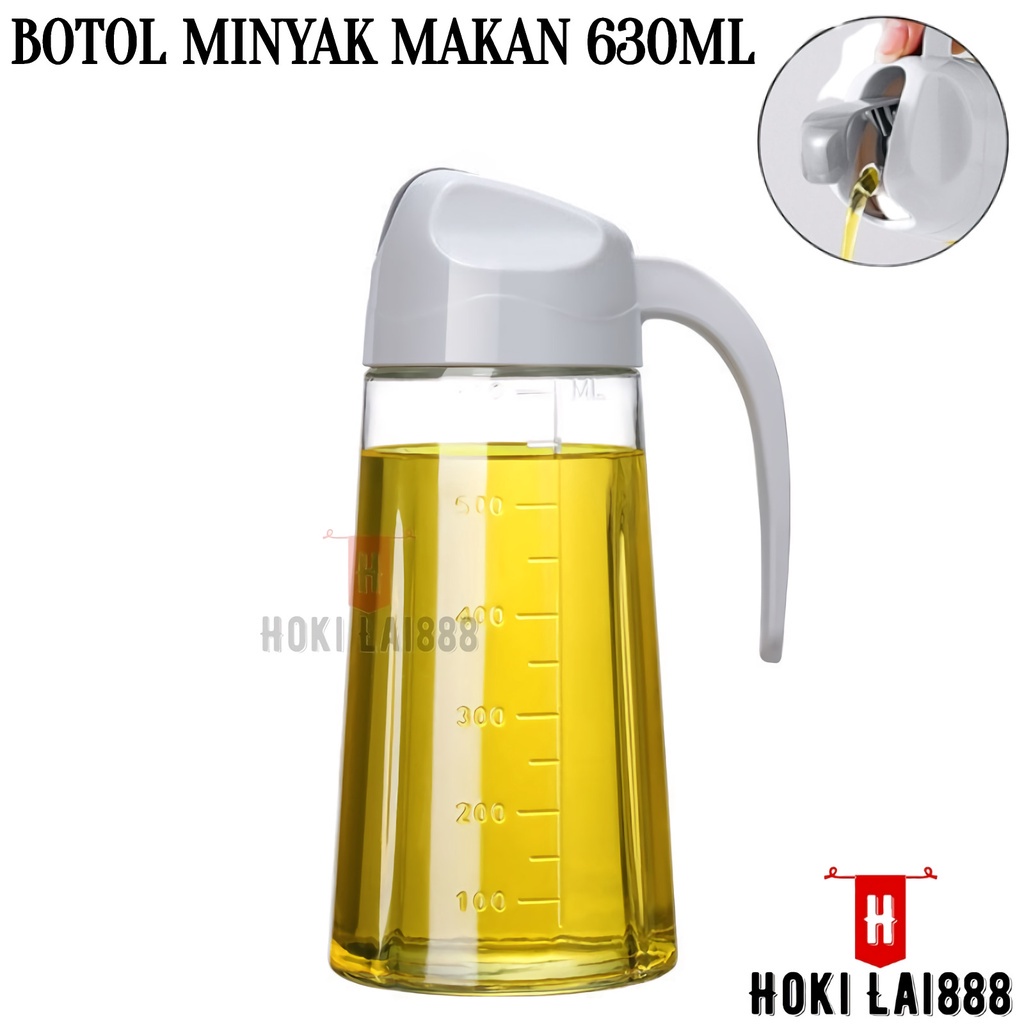 [HKL] BOTOL MINYAK GORENG 630ML BAHAN KACA TEBAL / TEMPAT MINYAK MAKAN KECAP