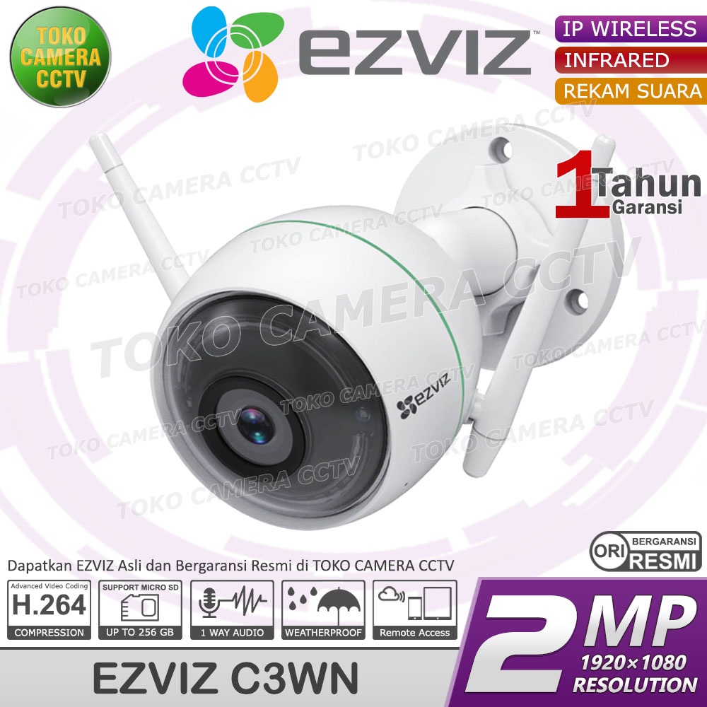 CCTV WIFI KAMERA IP CAMERA EZVIZ C3WN 1080p CCTV WIRELESS