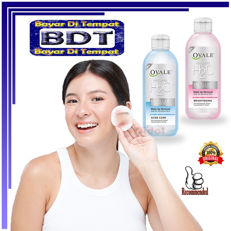 Micellar Water Pembersih Makeup Pembersih Muka Wanita Glowing Pembersih Wajah Skincare Pelembab Kuli