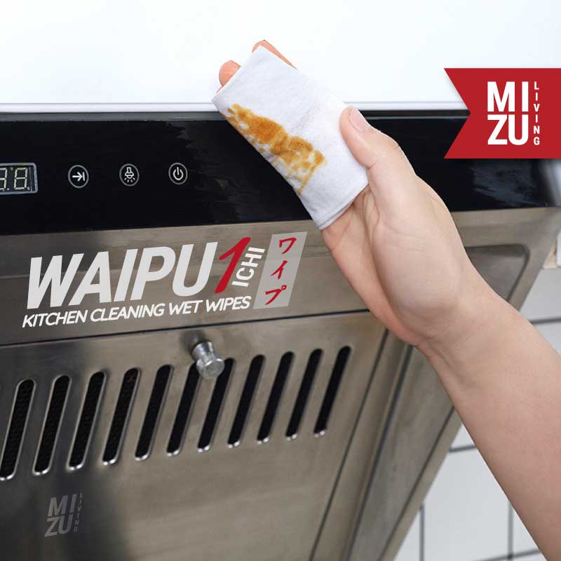 MIZU WAIPU-ICHI Kitchen Cleaning Wet Wipes Tissue Basah Lap Dapur Kompor Tisu Anti Minyak