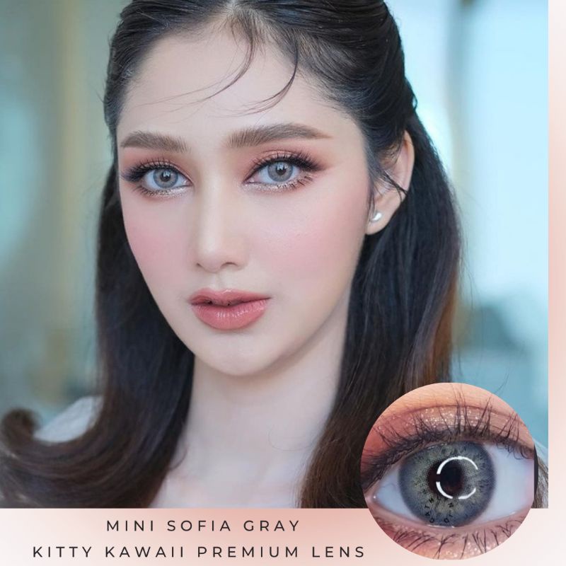 SOFTLENS MINI SOFIA BROWN KITTY KAWAII NORMAL MINUS Softlen Premium Made in Korea