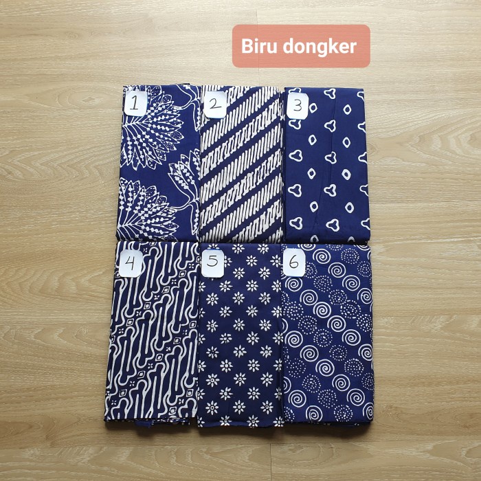 Batik Kain Batik Garutan Warna Biru Dongker (210619)
